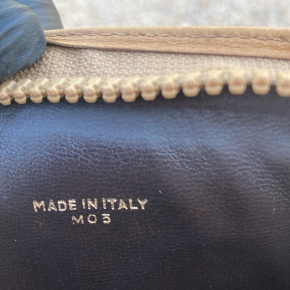 CELINE Clutch Bag Macadam brown coated, canvas monogram, Authentic USED E - Picture 9 of 12